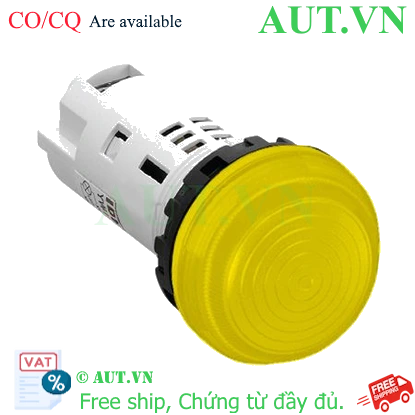 Ảnh của Đèn báo IDEC YW1P-2UQM3Y 220V 22mm Màu Vàng - Chính Hãng, Độ Sáng Cao, Bền Bỉ Công Nghiệp