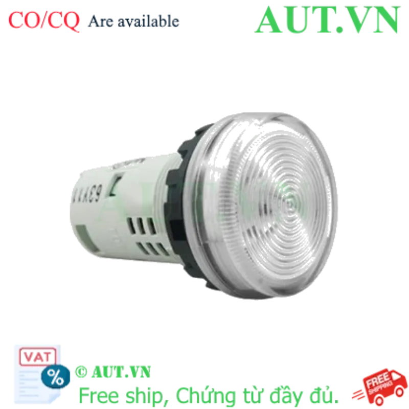 Ảnh của Đèn Báo IDEC YW1P-1UQ4PW 24VAC/DC 22mm Trắng - LED Siêu Sáng, Unibody Bền Bỉ