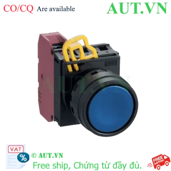 Ảnh của Nút Nhấn Nhả IDEC YW1B-M1E10S - Phi 22mm, 1NO, Màu Xanh - Bền Bỉ, Chuẩn IP65, Chính Hãng AUT VN