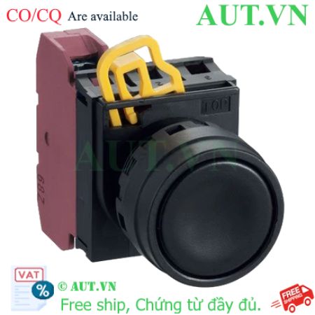 Ảnh của Nút nhấn không đèn IDEC YW1B-M1E10B, nhấn nhả, đen, 1NO