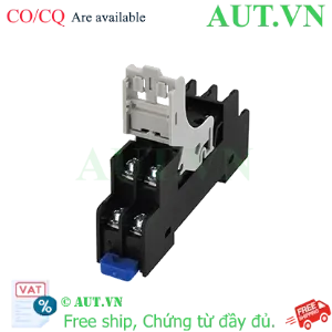 Ảnh của Đế Rơ Le IDEC SJ2S-05B Chính Hãng - 8 Chân Pin Dẹt, 8A, Lắp Thanh Ray DIN