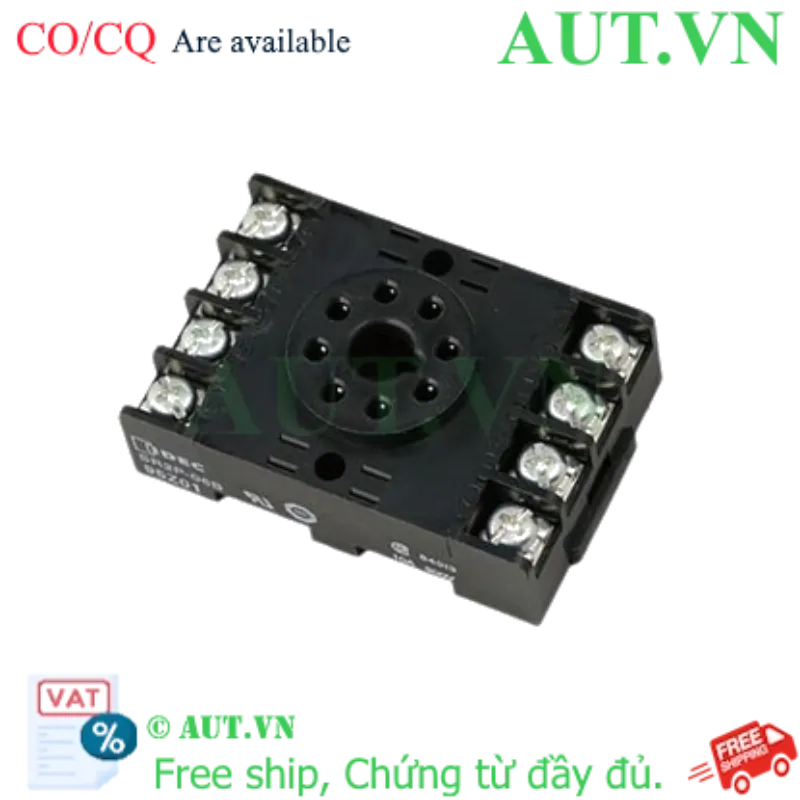 Ảnh của Đế Rơ Le IDEC SR2P-06B Chính Hãng | 8 Chân Pin Tròn, 10A, Gắn Thanh Ray DIN