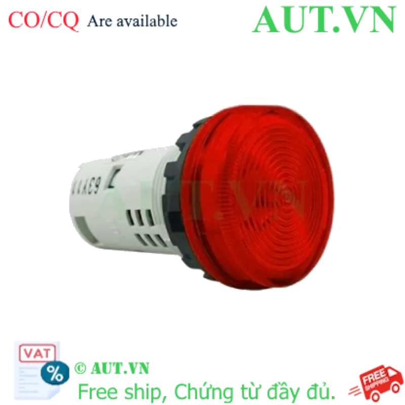 Ảnh của Đèn Báo LED IDEC YW1P-1UQ4R 24V AC/DC | Phi 22mm, Màu Đỏ, IP65