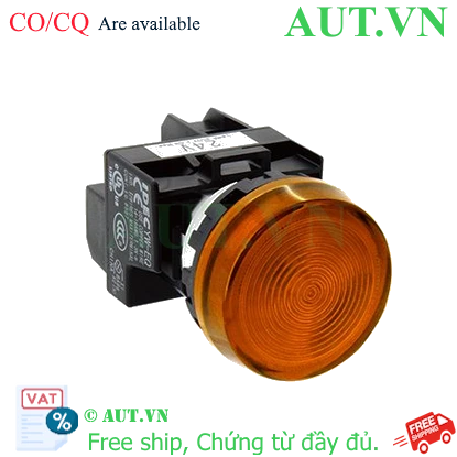 Đèn báo IDEC YW1P-1EQM3A 220V 22mm (hổ phách)