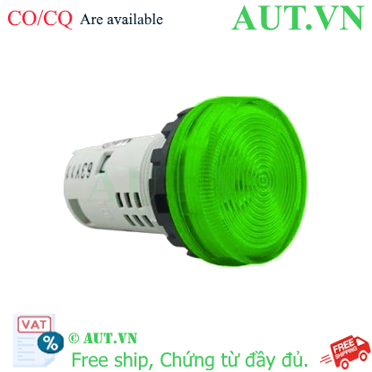 Ảnh của Đèn báo IDEC YW1P-1UQM3G 220V 22mm (xanh lá cây)