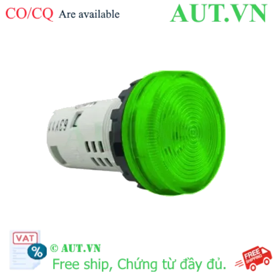 Ảnh của Đèn Báo IDEC YW1P-1UQM3G 220V - Phi 22mm, LED Xanh Lá Siêu Sáng, IP65