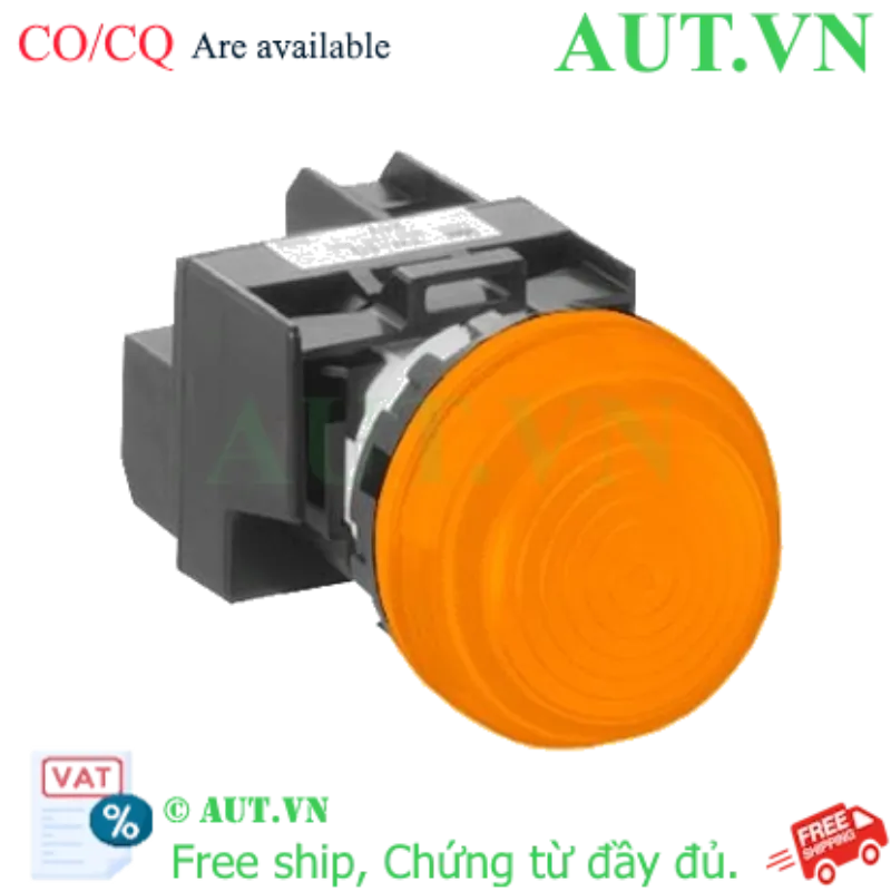 Ảnh của Đèn Báo IDEC YW1P-2EQM3A 220V 22mm Màu Hổ Phách - LED Siêu Sáng IP65