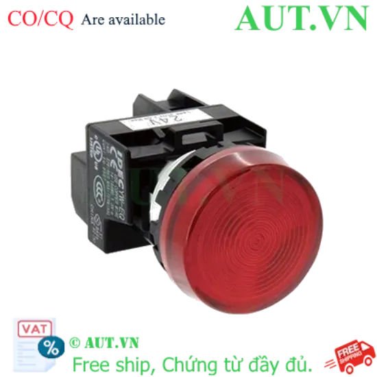 Ảnh của Đèn Báo IDEC YW1P-1EQHR 110V 22mm Màu Đỏ - Chuẩn IP65, Siêu Sáng, Nhật Bản