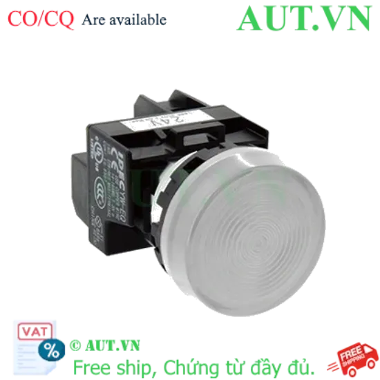 Ảnh của Đèn Báo IDEC YW1P-1EQM3W 220V - LED Trắng Siêu Sáng 22mm, Chuẩn IP65