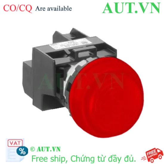 Ảnh của Đèn Báo IDEC YW1P-2EQM3R 220V 22mm Màu Đỏ - Chống Nước IP65, Chính Hãng AUT VN