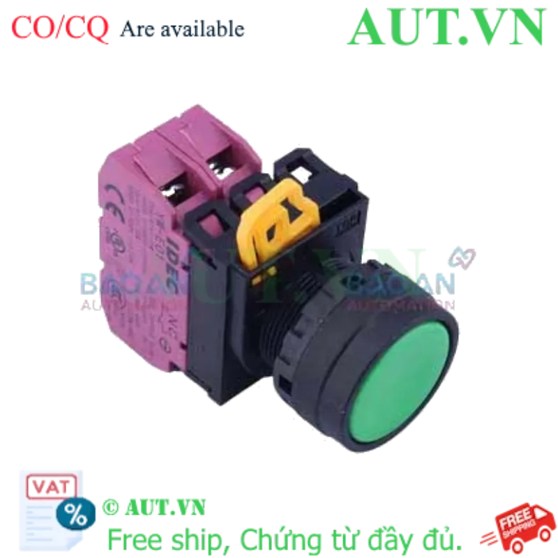 Ảnh của Nút Nhấn IDEC YW1B-M1E02G Xanh Lá - 2NC, Nhấn Nhả, Chuẩn IP65