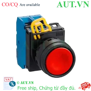 Ảnh của Nút Nhấn Công Nghiệp IDEC YW1B-M1E20R - 2NO, Nhấn Nhả, Vành Bảo Vệ (D22)