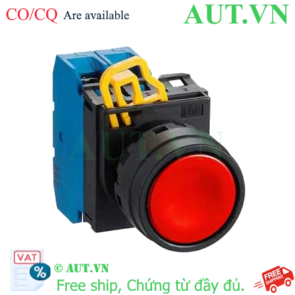 Ảnh của Nút nhấn không đèn YW1B-M1E20R IDEC 2NO, D22, màu đỏ