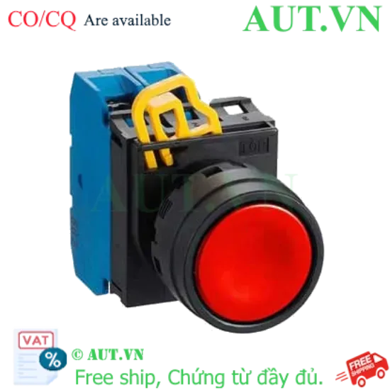 Ảnh của Nút Nhấn Công Nghiệp IDEC YW1B-M1E20R Đỏ - 2NO, D22, Nhấn Nhả, Vành Bảo Vệ - AUT VN