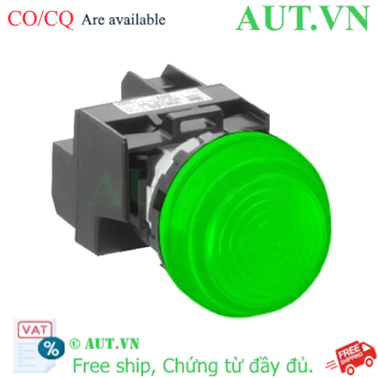 Ảnh của Đèn Báo IDEC YW1P-2EQ4G 24V 22mm Xanh Lá - LED Siêu Sáng, Chính Hãng Nhật Bản