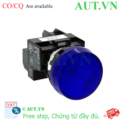 Đèn Báo IDEC YW1P-1EQM3S 220V 22mm Xanh Da Trời - Chính Hãng, Độ Bền Cao, Chuẩn Công Nghiệp