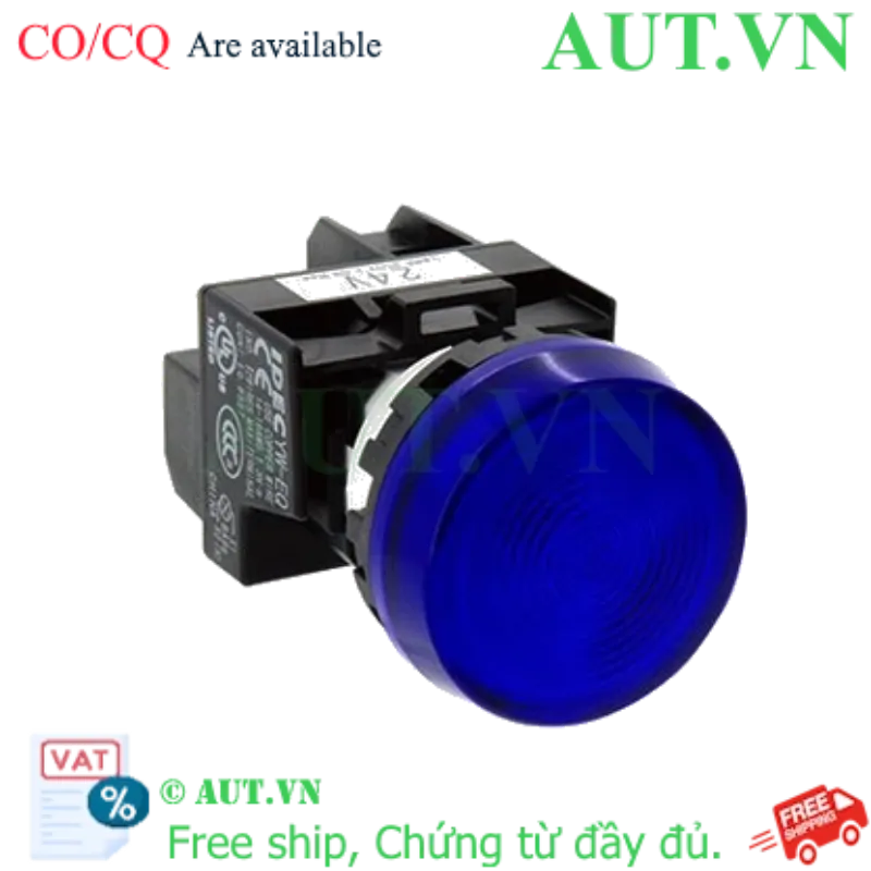 Ảnh của Đèn Báo IDEC YW1P-1EQM3S 220V - LED Siêu Sáng, Chuẩn IP65, Xanh Da Trời