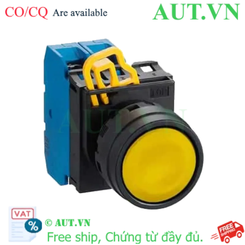 Ảnh của Nút Nhấn Nhả IDEC YW1B-M1E20Y - 2NO, Phi 22mm, Màu Vàng Siêu Bền