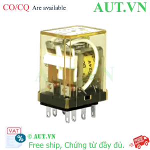 Ảnh của Rơ Le Trung Gian IDEC RN2S-NL-D24 | 24VDC, 8 Chân Dẹt, DPDT 5A - Siêu Bền