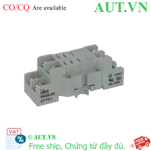 Ảnh của Đế Rơ Le IDEC SH2B-05B Chính Hãng | 8 Chân Pin Dẹt, 10A, Lắp Thanh Ray DIN