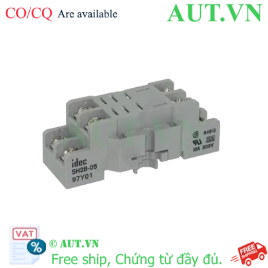 Ảnh của Đế Rơ Le IDEC SH2B-05B - 8 Chân Pin Dẹt, 10A, Lắp Thanh Ray DIN | AUT VN