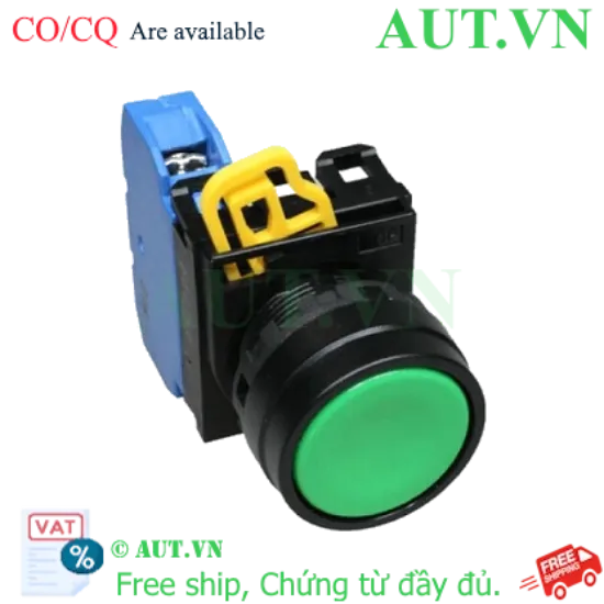 Ảnh của Nút Nhấn IDEC YW1B-M1E11G Phi 22mm: Nhấn Nhả, 1NO+1NC, Chống Nước IP65 Chính Hãng | AUT VN