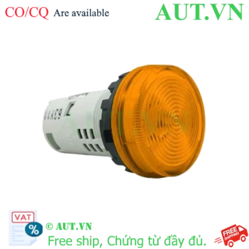 Ảnh của Đèn Báo IDEC YW1P-1UQM3Y 220V - LED Siêu Sáng, Màu Vàng, Chuẩn IP65
