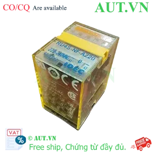 Ảnh của Rơ le trung gian IDEC RU4S-NF-A220 | 4PDT, 220VAC, Tiếp điểm mạ vàng cao cấp