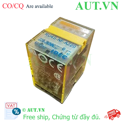 Ảnh của Rơ le trung gian IDEC RU4S-NF-A220 220VAC 14 chân dẹt 6A - Giá tốt