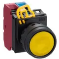 Ảnh của Nút Nhấn Nhả IDEC YW1B-M1E11Y | Phi 22mm, 1NO+1NC, Màu Vàng Siêu Bền