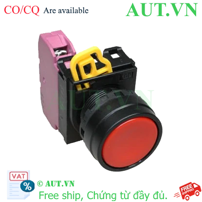 Ảnh của Công tắc nút nhấn YW1B-A1E01R IDEC, 1NC, đỏ, mới