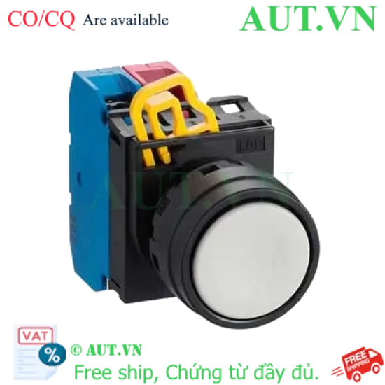 Ảnh của Nút Nhấn Nhả IDEC YW1B-M1E11W | Phi 22mm, 1NO+1NC, Trắng, IP65 Siêu Bền
