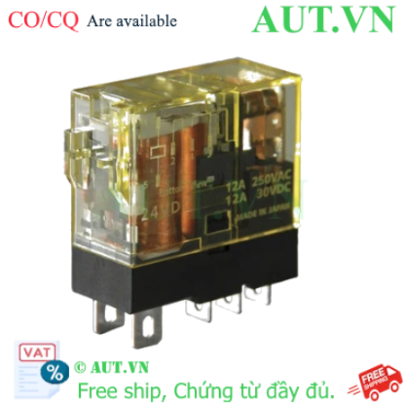 Ảnh của Rơ le trung gian IDEC RJ1S-CL-D24 24VDC 12A (5 chân dẹp)