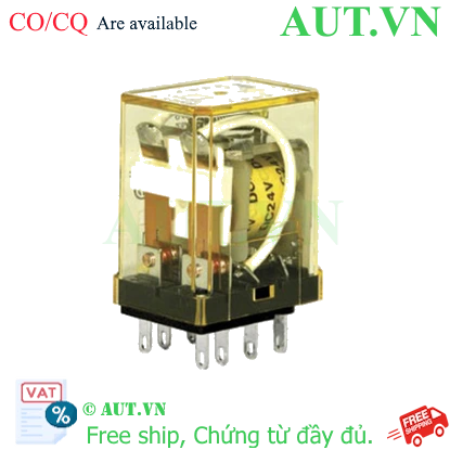 Ảnh của Rơ Le Trung Gian IDEC RN2S-NL-A24: 24VAC, 8 Chân Dẹt, 5A DPDT Chính Hãng