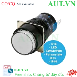 Ảnh của Đèn Báo Tròn IDEC AL6M-P4JW - LED Trắng Siêu Sáng, 24V AC/DC, Ø16mm