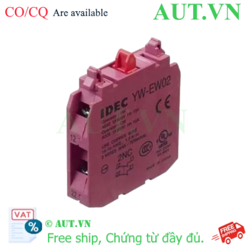 Ảnh của Khối Tiếp Điểm IDEC YW-EW02 (2NC) - Tiếp Điểm Bạc, Siêu Bền | AUT VN