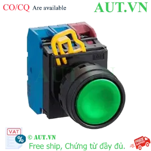 Ảnh của Nút Nhấn Nhả IDEC YW1B-M1E21G | Phi 22mm, 2NO+1NC, Xanh Lá - AUT VN