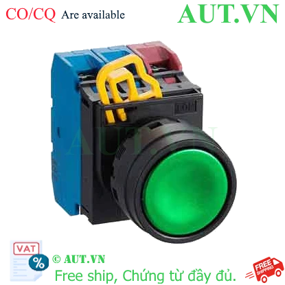 Ảnh của Nút nhấn nhả không đèn IDEC YW1B-M1E21G D22 2NO+1NC (Xanh)