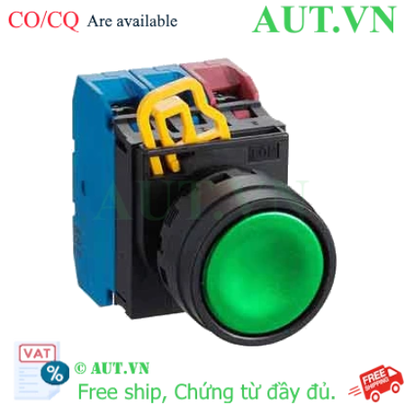Ảnh của Nút Nhấn Nhả IDEC YW1B-M1E21G: Phi 22mm, 2NO+1NC, Xanh Lá Bền Bỉ