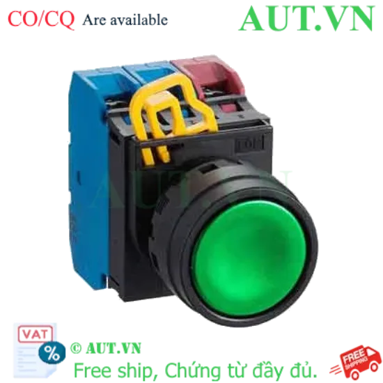 Ảnh của Nút Nhấn Nhả IDEC YW1B-M1E21G | Phi 22mm, 2NO+1NC, Xanh Lá (Chính Hãng)