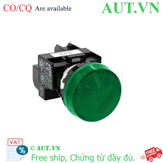 Ảnh của Đèn báo IDEC YW1P-1EQ3G Phi 22 | LED 12VAC/DC Xanh Lá | Chính hãng Nhật Bản