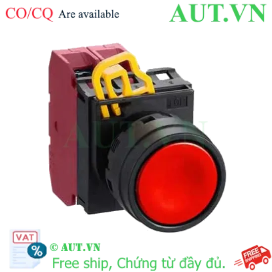 Ảnh của Nút Nhấn IDEC YW1B-M1E02R Đỏ - 2NC, D22, Nhấn Nhả: Bền Bỉ, Chống Nước IP65, Chính Hãng