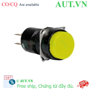 Ảnh của Nút Nhấn Nhả IDEC AB6M-M1YC Phi 16mm | 1NO+1NC, Tiếp Điểm Mạ Vàng, Chuẩn Nhật