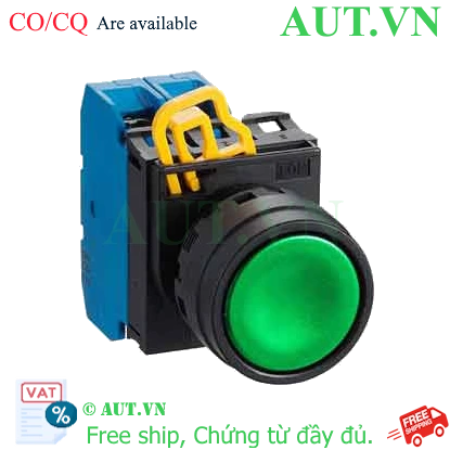 Ảnh của Nút Nhấn Nhả IDEC YW1B-M1E20G Xanh Lá: D22, 2NO, Chống Nước IP65 Chính Hãng