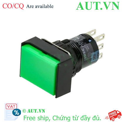 Ảnh của Nút nhấn nhả IDEC AB6Q-M1G 16mm (Xanh lá cây)