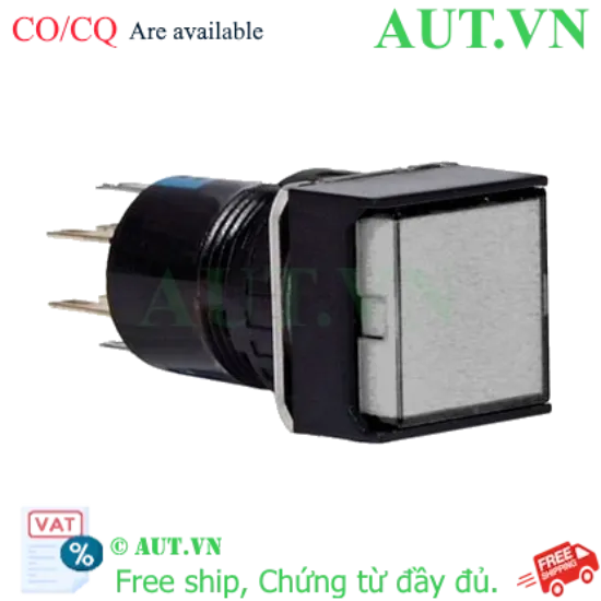 Ảnh của Đèn Báo Vuông IDEC AL6Q-P4WC 24V - LED Trắng, Chống Nước IP65, Lỗ Khoét 16mm