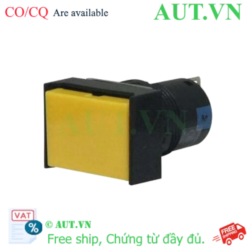 Ảnh của Nút Nhấn Nhả IDEC AB6H-M1Y Φ16mm Vàng - Chính Hãng Nhật Bản, Siêu Bền, Nhỏ Gọn