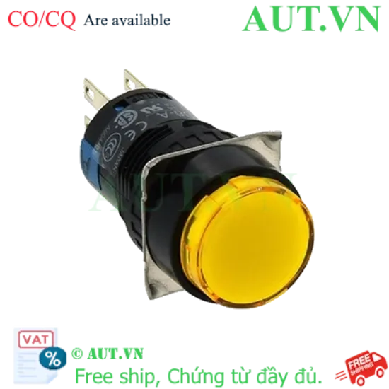 Ảnh của Nút Nhấn Nhả IDEC AB6M-M1Y 16mm Màu Vàng - Chuẩn Nhật, IP65, Siêu Bền