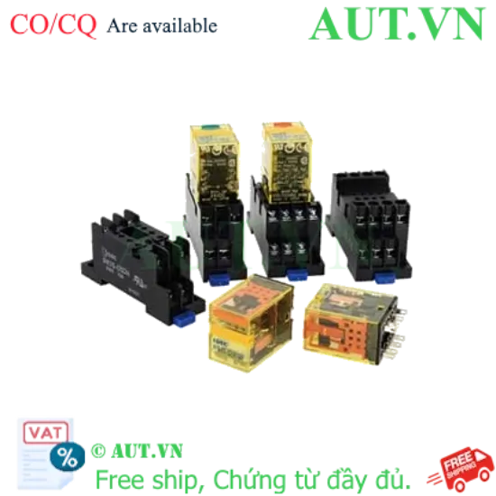 Ảnh của Rơ le Trung gian IDEC RU4S-NF-D24 | 24VDC, 4PDT, Tiếp điểm Mạ Vàng Chống Oxy hóa - AUT VN