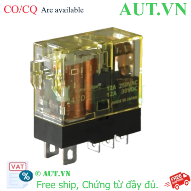 Ảnh của Rơ le trung gian IDEC RJ1S-CL-A230 220V - 12A, Thiết kế Slim, 5 Chân Dẹp Siêu Bền